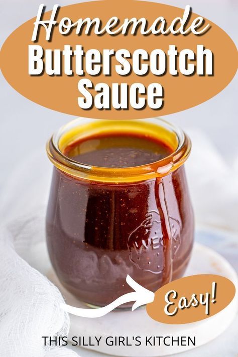 homemade butterscotch sauce Butterscotch Sauce Recipe, Butterscotch Sauce Recipes, Homemade Butterscotch, Homemade Hot Fudge, Butterscotch Sauce, Make From Scratch, Yummy Desserts Easy, Scrumptious Desserts, Homemade Sauce