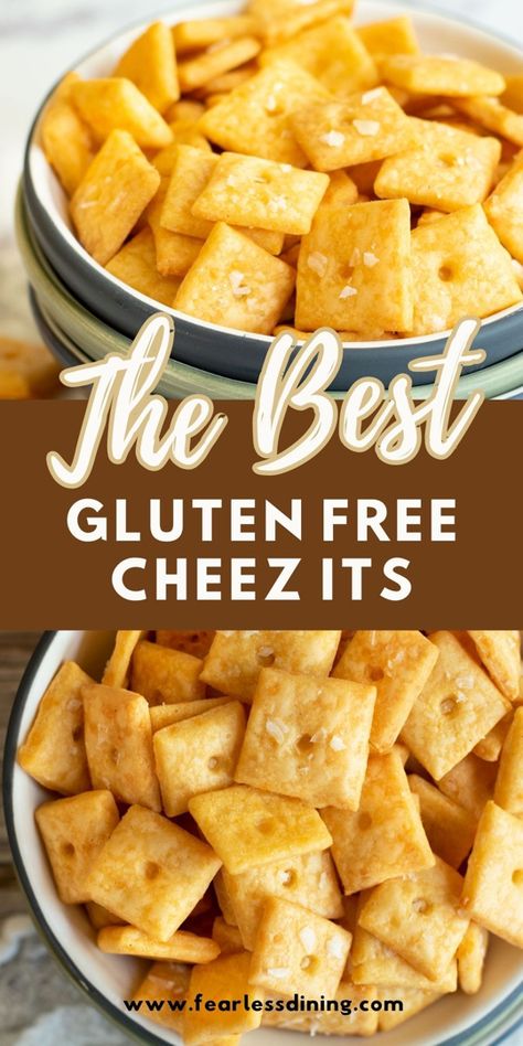 Gluten Free Cheez Its, Gluten Free Cheese Crackers, Cheez Its, Patisserie Sans Gluten, Dessert Sans Gluten, Crackers Recipe, Pain Sans Gluten, Gluten Free Crackers, Pan Sin Gluten