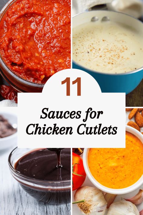 11 Mouthwatering Sauces for Chicken Cutlets Chicken Cutlet Sauce Recipes, Easy Chicken Cutlets Recipes, Recipes Using Chicken Cutlets, Sauce For Crispy Chicken, Chicken Cutlets With Sauce, Chicken Cutlet Sauce, Cutlets Recipes Chicken, Sauce For Chicken Cutlets, Chicken Cutlets Recipes