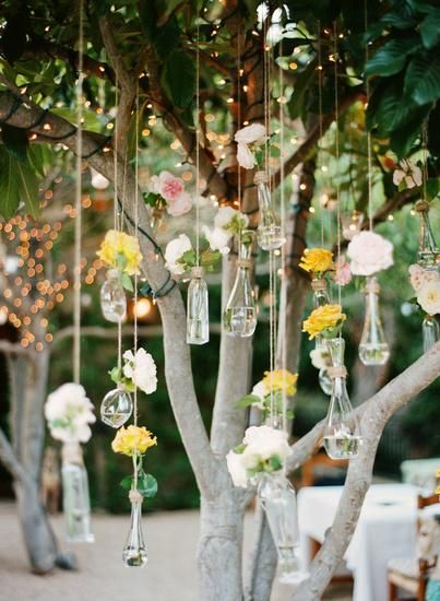 . Tree Crystals, Garden Party Decorations, Wishing Tree, Hanging Tree, Diy Deco, Holiday Sparkle, Engagement Party Wedding, Decor Hanging, Hanging Flowers