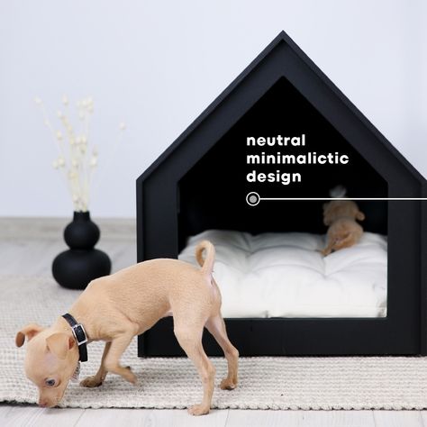 Happy pet - happy family! PetSo - easy choice to make it👀 Modern Dog Houses, Dog Bed Modern, Indoor Dog House, Dog Branding, Dog Rooms, Indoor Dog, Pet Crate, Pet Name, Modern Dog