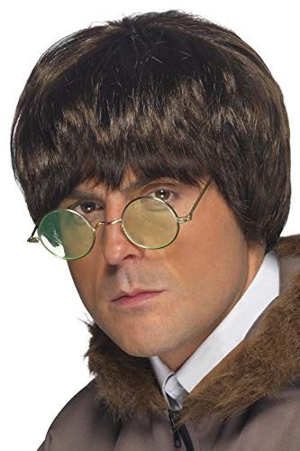 Smiffys Men's British Popstar Brown Wig, One Size, Britpop Wig, 5020570420720 Best Halloween Costumes & Dresses USA Fancy Dress Beginning With J, Disco Hairstyles 70s, Hairstyles 70s, Disco Hairstyles, 90s Fancy Dress, 90s Indie, Oasis Band, Adult Fancy Dress, 70s Men