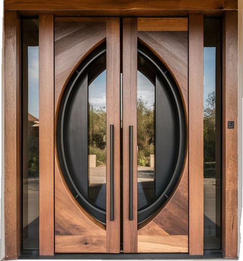 Main Door Design Entrance, Modern Entry Doors, Entry Door Designs, Double Door Entrance, Bathroom Design Styles, House Main Door, Modern Restaurant Design, Modern Entrance Door, Modern Entry Door