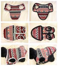 DIY Fleece Doggie Coats Diy Winter Coat, Katt Diy, Dog Coat Pattern, Dogs Clothes, Collars And Leashes, Dog Clothes Diy, Diy Winter, Dog Clothes Patterns, Dog Projects