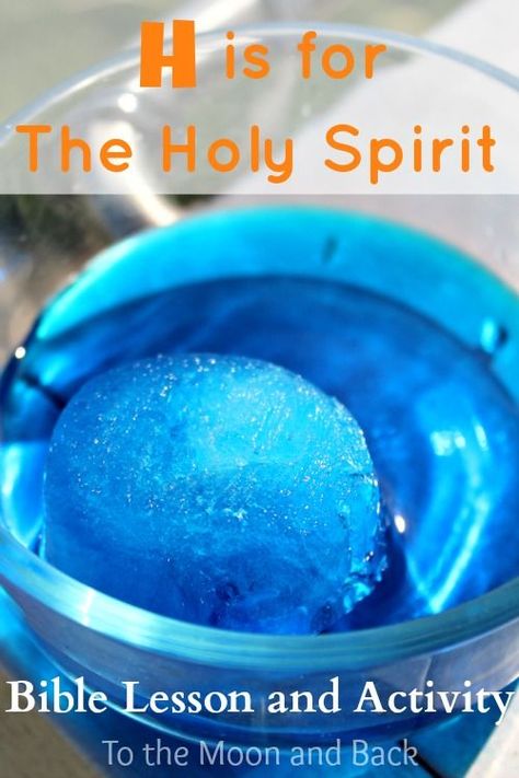 Holy Spirit Bible Lesson and Activity/Experiment Abraham Craft, Holy Spirit Craft, God In Heaven, Kids Church Lessons, Bible Object Lessons, Children Church, Ask God, Kids Bible, Kids Ministry