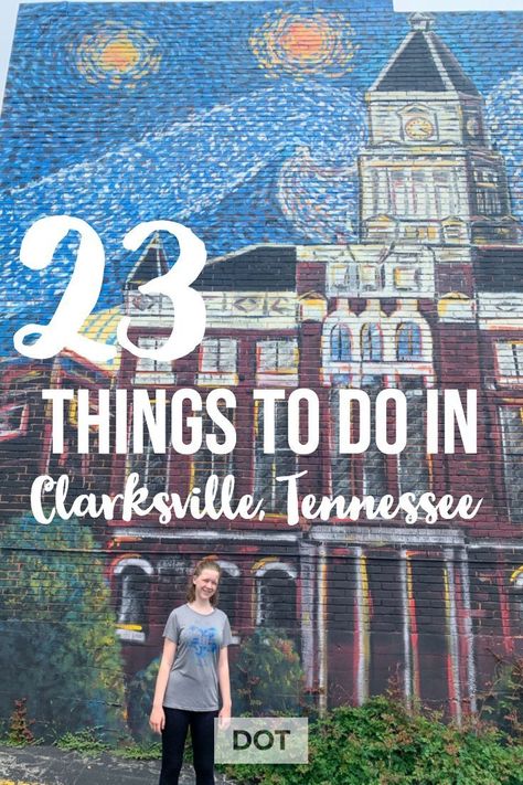 Have fun in Clarksville, Tennessee with these 23 things to do in Clarksville. Go for a bike ride, explore murals, family friendly and more! Things To Do In Clarksville Tn, Cades Cove Photography, Tennessee Adventures, Tennessee Living, Visit Tennessee, Gatlinburg Vacation, Vacation 2024, Clarksville Tennessee, Tennessee Travel