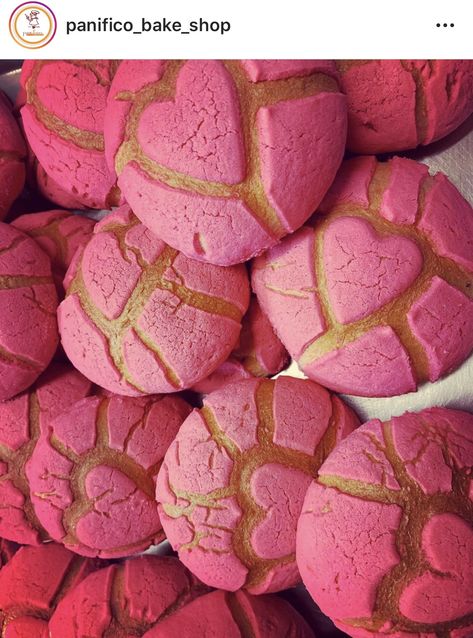 All You Need Is Love and Conchas! | Mixed Blessings Blog Valentines Day Conchas, Pink Conchas Pan Dulce, Turtle Conchas, Heart Shaped Conchas, Valentine Conchas, Concha Cookies, Pink Conchas, Mexican Pastry, Conchas Recipe