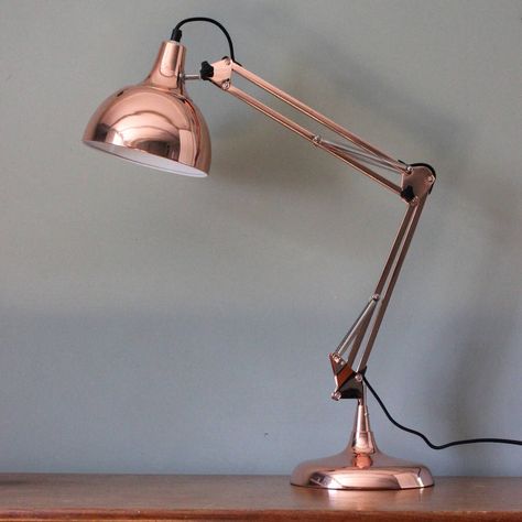 Rose gold desk lamp Gold Desk Lamp, Rose Gold Desk, Gold Desk Lamps, Rose Gold Bedroom, Copper Table Lamp, Gold Desk, Rose Gold Decor, Copper Table, Gold Bedroom