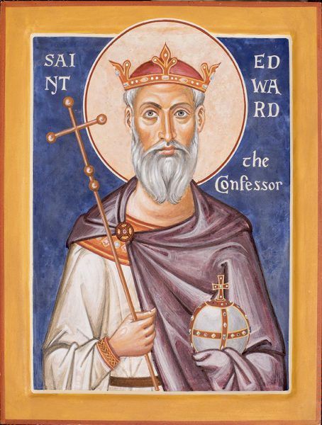 St Edward The Confessor, Edward The Confessor, Icon Photos, Alfred The Great, Richard Ii, Royal History, Egg Tempera, King George Iii, Henry Viii