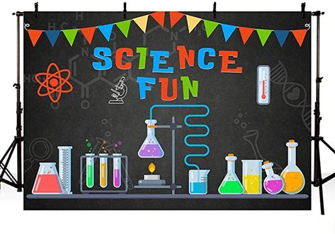 Mad Scientist Invitations, Science Birthday Party Decorations, Science Party Invitations, Science Lab Decorations, Mad Scientist Birthday, Science Birthday Party, Scientist Birthday, Science Classroom Decorations, Science Birthday