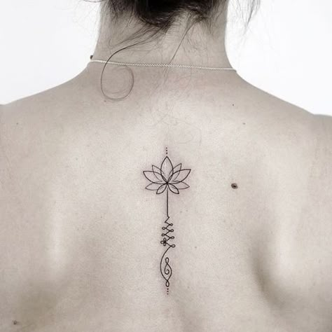 Top 104 Best Unalome Tattoo Ideas - [2020 Inspiration Guide] Unalome Lotus Tattoo, Unalome Lotus, Lotusblume Tattoo, Polynesian Tattoos, Unalome Tattoo, Handpoke Tattoo, Geometric Tattoos, Inspiration Tattoos, Spine Tattoos For Women