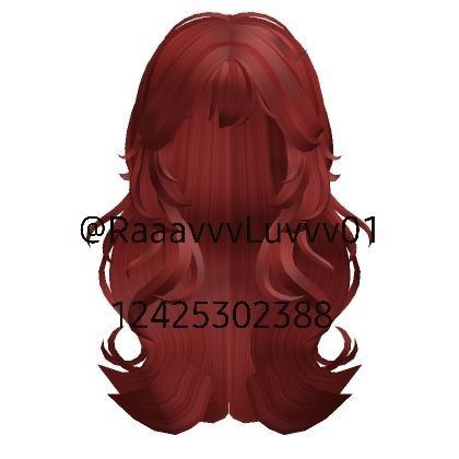 Red Hair Roblox, Hair Roblox, Roblox Code, Random Aesthetic, Roblox Codes, Red Hair, Berry, Anime, Red