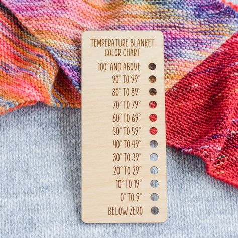 PurpleWoolCo - Etsy Color Schemes For Crochet Blankets, Temperature Color Palette, Temp Blanket Color Scheme, Crochet Temperature Blanket Color Combos, Temperature Blanket Crochet Color Combos, Temperature Blanket Color Palette, Crochet Temperature Blanket Ideas, Temperature Blanket Knit, Temperature Blanket Chart