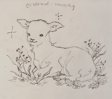 Cute Sheep Art, Fantastic Drawing, Lamb Drawing, Sheep Drawing, Cats Art Drawing, Arte Peculiar, Music Collection, Listen To Music, Arte Sketchbook