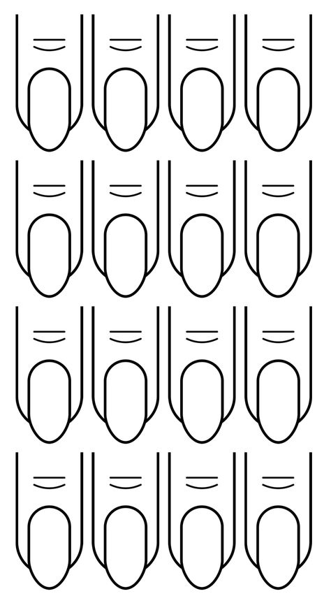 Drawing Of Nails, Nail Coloring Pages, Nails Template Designs, Nail Template Free Printable, Nail Tech At Home, Nail Drawing Designs, Printable Nail Art Templates, Nail Stencils Templates, Nail Art Practice Sheet