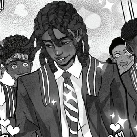 Bottom Male Pfp, Black Male Oc Art, Adorned By Chi, Drawn Hair, Black Edits, Drawing Bases, Animated Art, Black Anime Guy, Issa Vibe