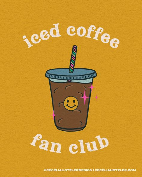 Iced coffee fan club ✨ Are you part of the iced coffee fan club? . . . #digitalart #digitaldrawing #digitalillustration #ipadart #ipaddrawing #ipadillustration #illo #illust #illustragram #illustagram #illustration_daily #dailyart #dailydrawing #dailyillustration #illustration_best Coffee Cute Drawing, Iced Coffee Illustration, Coffee Illustration, Ipad Drawings, Spotify Apple, Design And Illustration, Ipad Art, Daily Drawing, Illustration Artwork