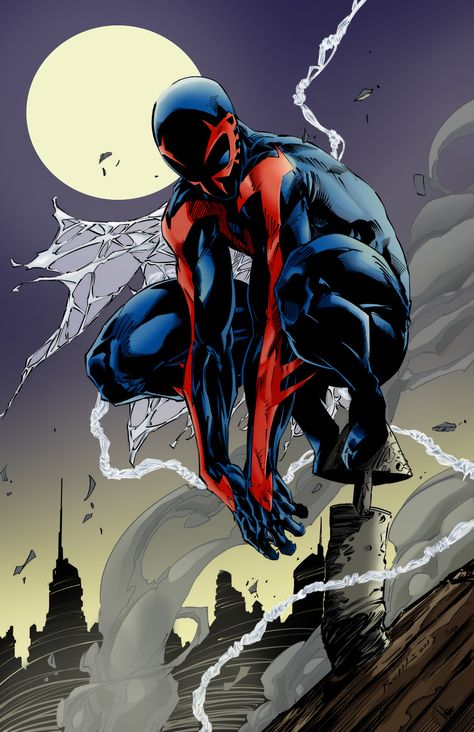 Difficult Poses, Marvel 2099, Spider Sense, Spiderman Comic Art, Spiderman 2099, Spider Man 2099, Karakter Marvel, Comics Anime, Spiderman Artwork