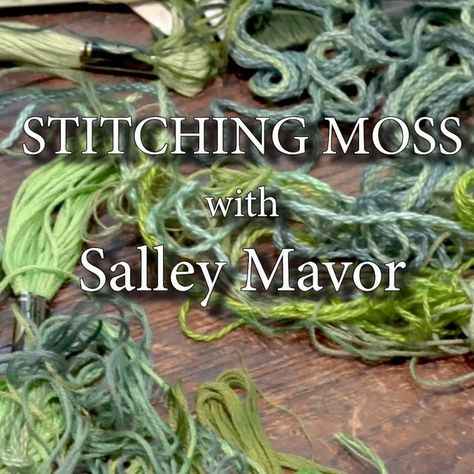 How To Make Moss, Diy Textiles Projects, Salley Mavor, Spring Scene, Textile Art Embroidery, Textiles Projects, Creative Textiles, Diy Embroidery Patterns, 3d Embroidery