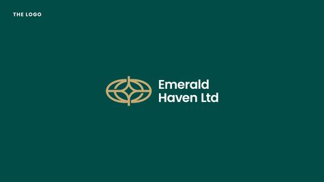 Emerald Haven Ltd - Logo Concept on Behance Emerald Logo, Logo Design Branding, Logo Concept, Branding Design Logo, Graphic Design Logo, Freelancing Jobs, Print Logo, Design Branding, Design Logo