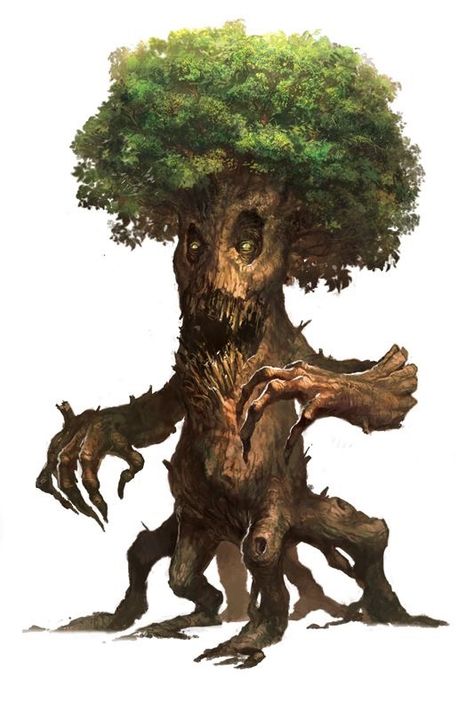 evil tree Tree Creature, Tree Monster, Plant Monster, Dnd Monsters, Cool Monsters, Forest Creatures, Monster Concept Art, Fantasy Monster, Mythical Creatures Art