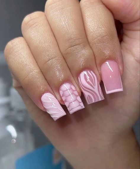 Pink Acrylic Nail Ideas, Short Pink Acrylic Nails, Acrylic Nails Design, Acrylic Nails Ideas, Acrylic Nail Ideas, Nails Design Ideas, Pink Acrylic, Pink Acrylic Nails, Nails Ideas