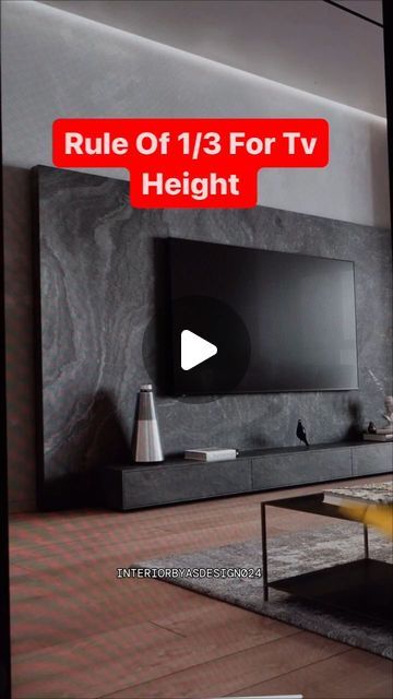 Tv Measurements, Tv Height, Interior Work, Design Rules, Simple Rules, April 22, Interior Decorating, Tv, On Instagram