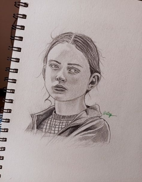 Maxine Max Mayfield/Sadie Sink of Stranger things drawing art Sadie Sink Drawing Sketch, Sadie Sink Drawing Pencil, Sadie Sink Sketch, Sadie Sink Drawing, Max Mayfield Drawing, Stranger Things Drawings, Sink Drawing, Things Wallpaper, Stranger Things Max