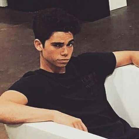 Cameron)) I'm crushing but I have no clue if she likes me Cameron Boyce Descendants, Cameron Boys, Booboo Stewart, Beau Film, Disney Channel Stars, Cameron Boyce, Sofia Carson, Disney Descendants, Dove Cameron