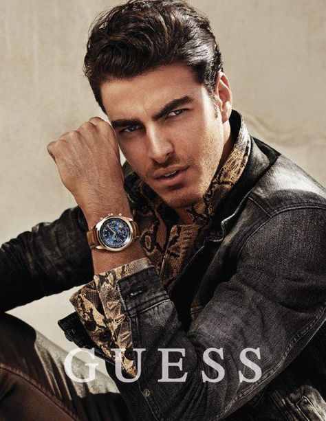 GUESS Fall/Winter 2014 Accessories Campaign image Guess Fall Winter 2014 Campaign 002 Fitness Shoot Ideas, Men Styl, Men Fashion Photoshoot, Slim Fit Suit Men, Mens Designer Watches, Editorial Shoot, Men Photoshoot, Mens Editorial, Designer Suits For Men