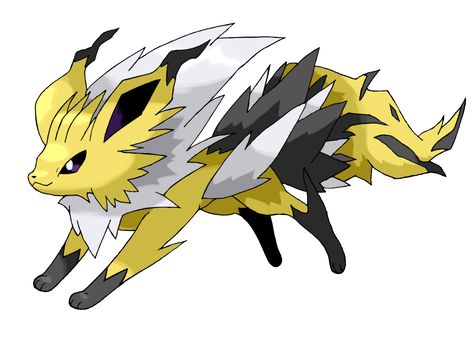 MegaJolteon Fake Pokemon, Pokemon Eevee Evolutions, Pokemon Fake, Mega Pokemon, Mega Evolution, Lightning Rod, Pokemon Eeveelutions, Eevee Evolutions, Black Pokemon