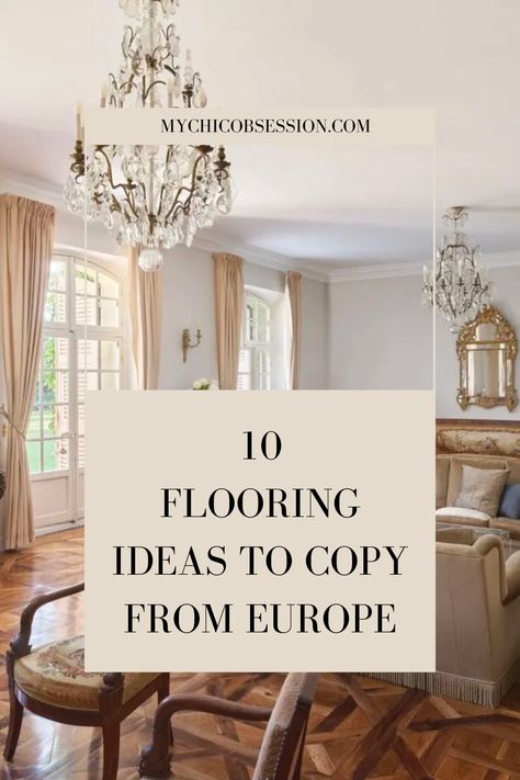 French Floors Ideas, French Style Flooring, French Country Bathroom Floor Tile, French Provincial Flooring, English Country Flooring, European Farmhouse Flooring, French Hardwood Floors, European Flooring Ideas, French Country Wood Floors