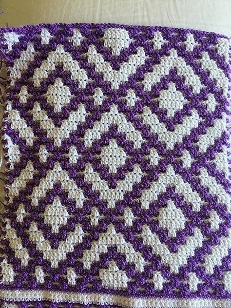 Shell Stitch Blanket, Mosaic Crochet Patterns, Modern Crochet Blanket, Crochet Shell, Stitch Blanket, Crochet Shell Stitch, Mosaic Crochet, Crochet Blanket Designs, Tapestry Crochet Patterns