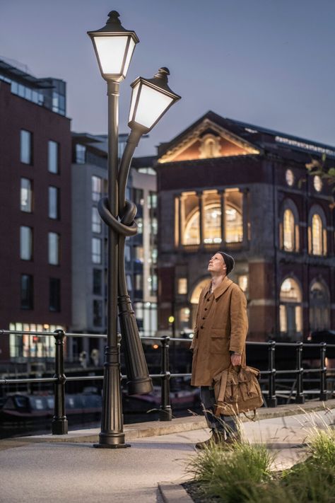 alex chinneck knots street lamps and twists a phone booth for his assembly bristol sculptures Alex Chinneck, Giant Building, Bristol City Centre, Do Ho Suh, Parked Car, Steel Architecture, Painted Post, Animal Mural, Paris Place