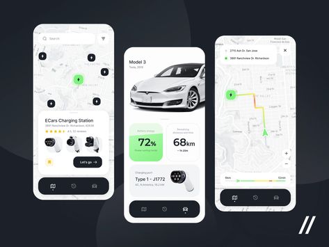 Explore thousands of high-quality Charging Map images on Dribbble. Your resource to get inspired, discover and connect with designers worldwide. Ux Design Trends, Car Rental App, Car App, Ui Ux 디자인, Car Ui, Ui Ux App, Ux Mobile, App Interface Design, Ev Charging