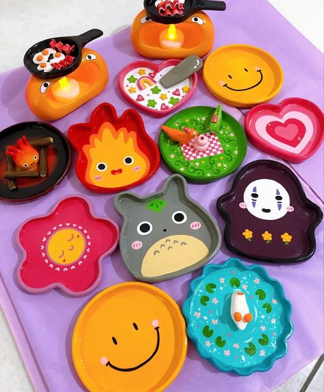 Polymer Clay Projects Diy, Crayola Air Dry Clay, Babysitting Crafts, Diy Pottery Painting, Halloween Clay, Diy Air Dry Clay, Air Dry Clay Projects, Pinterest Diy Crafts, Tanah Liat