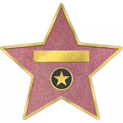 Customizable Hollywood Star Decals, 12in x 11in, 8ct - Awards Night Diy Hollywood Decorations, Walk Of Fame Stars, Hollywood Dance, Hollywood Cake, Hollywood Party Decorations, Hollywood Birthday, New Year Backdrop, Hollywood Party Theme, Vinyl Decoration