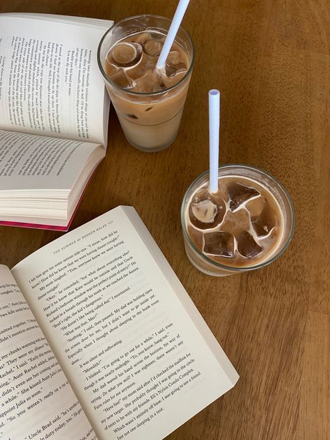 Cafe And Books Aesthetic, Reading Coffee Shop Aesthetic, Books In Cafe, Study And Coffee Aesthetic, Iced Coffee And Books Aesthetic, Cafe Reading Aesthetic, Coffee And Reading Aesthetic, Reading Club Aesthetic, Morning Coffee And Book