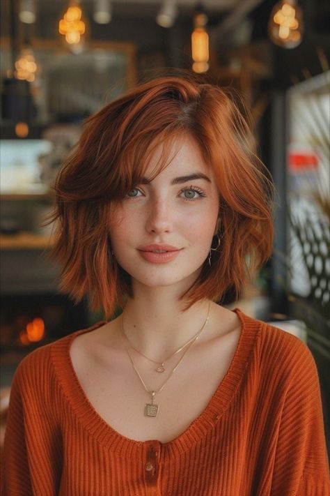 Short Auburn Hair, Trendy Bob Hairstyles, Short Red Hair, Choppy Bob Haircuts, No Tomorrow, Choppy Bob, Choppy Bob Hairstyles, Short Hair Color, Hair Color And Cut