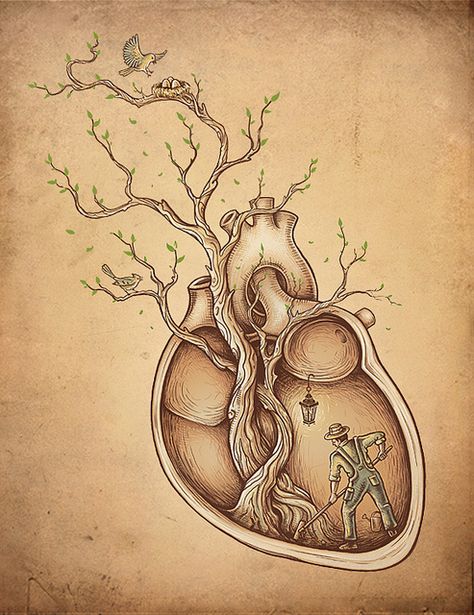 Tree of Life by enkel dika, via Flickr — We've made this the logo of our blog ESRD-Living.org Tree Of Life Art, Human Heart, Art Et Illustration, Wow Art, Art And Illustration, 판타지 아트, Fantasy Illustration, Drawing Tutorials, Drawing Challenge