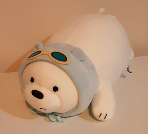 Stuffies We Bare Bears, Ice Bear Stuff Toy, We Bare Bears Stuff Toy, Ice Bear Plushie, Favorite Stuffies, Lovely Aesthetic, Stuff Toy, Beer Bear, Ice Bear