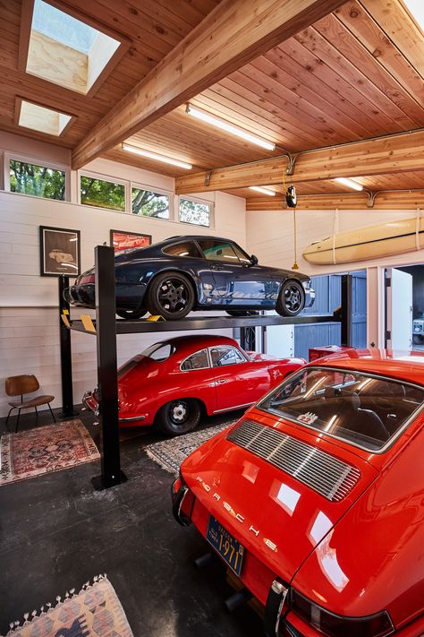 garage | shop - Garage - Portland - by In Situ Architecture | Houzz Awesome Garages, Porsche Garage, Man Garage, Garage Guest House, Cool Garages, Car Barn, Ultimate Garage, Garage Style, Garage Remodel