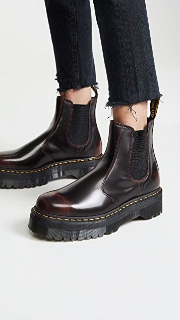 Dr Martens 2976 Quad, Red Doc Martens, Dr Martens 2976, Doc Martens Style, Doc Martens Outfit, Doc Martens Boots, Learn To Live, Army Boots, Shoe Wardrobe