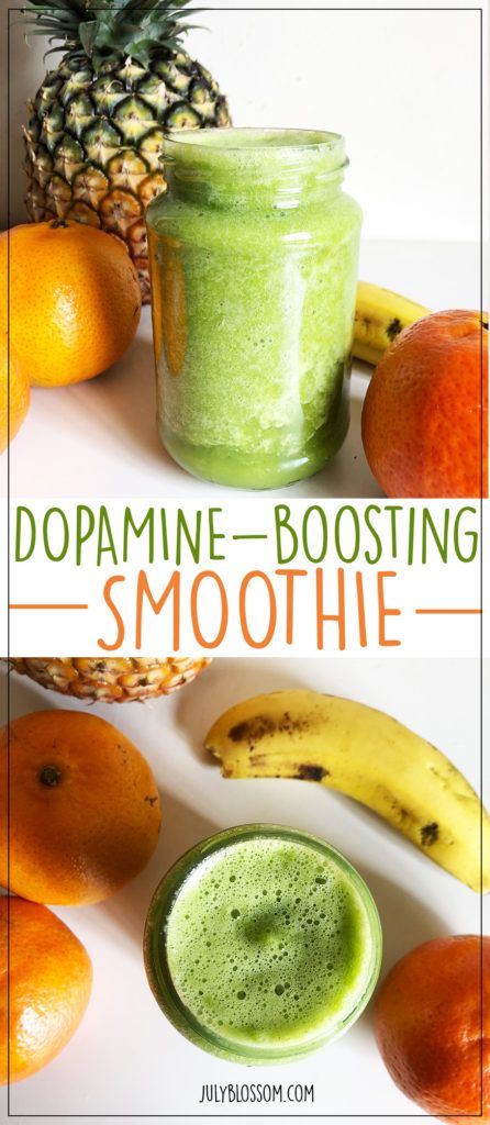 Dopamine Smoothie (to increase dopamine naturally!) - ♡ July Blossom ♡ Dopamine Diet Recipes, Dopamine Foods, Increase Dopamine Naturally, Dopamine Diet, Heathy Smoothies, Increase Serotonin, Nutribullet Smoothies, Almond Seed, Anti Inflammation Recipes