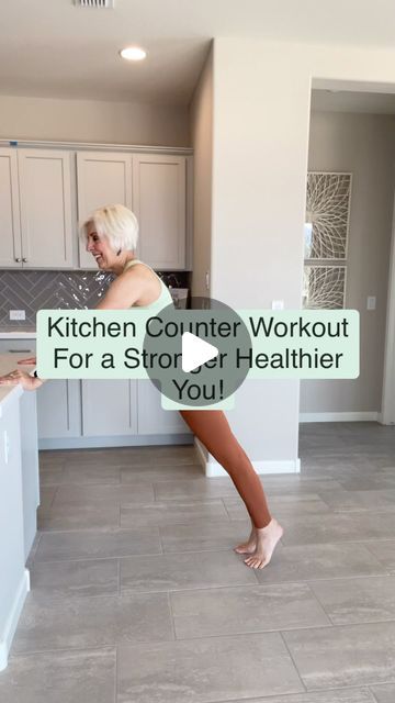 Chair Yoga For Seniors on Instagram: "Kitchen counter workout for a stronger healthier you!  Remember, just do your best and forget the rest. We just want to be sure we are moving our body every day for 30 minutes. 🙏☺️♥️ Home Fitness Exercises" Living Room Exercises At Home, Wall Exercises For Women, Senior Pilates Workout, Kitchen Counter Exercises, Sofa Yoga For Seniors Free, Couch Yoga For Seniors Free, Pilates Moves At Home, Senior Chair Yoga Free, Chair Exercises For Abs