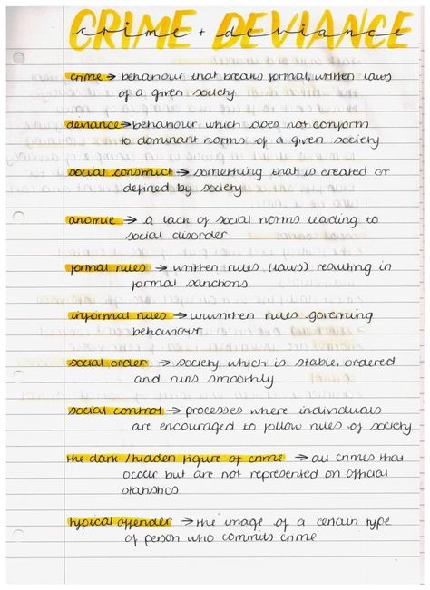 Revision Notes A Level Criminology, Sociology A Level Education Notes, Law A Level Notes, Law And Criminology Notes, Sociology Education Notes, Law Revision Notes, A Level Sociology Notes, Sociology Revision Notes, Sociology Gcse Revision