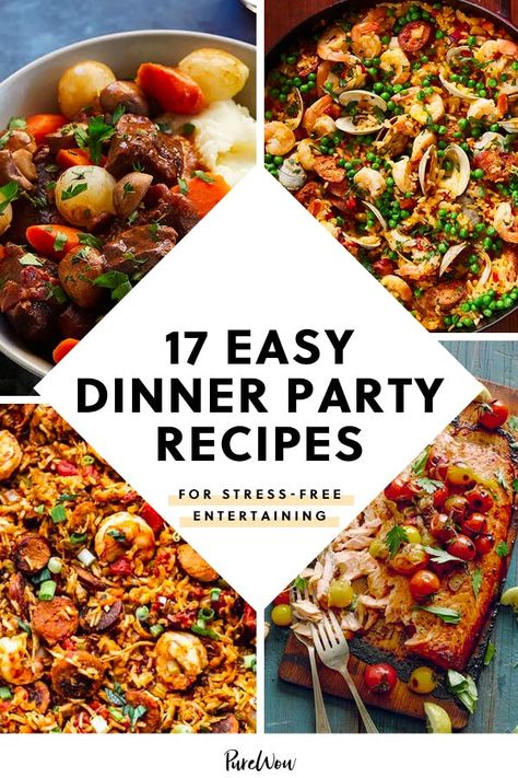 17 Easy Dinner Party Recipes for Stress-Free Entertaining Easy Dinner Party Recipes, Boiled Chicken Breast, Entertaining Dinner, Salad Aesthetic, Dinner Aesthetic, Diner Recept, Boiled Chicken, Dinner Party Menu, Impressive Recipes