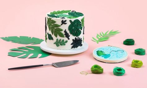 Cake Plants Design, Buttercream Greenery, Plant Cakes Ideas, Cupcakes Decoration Tutorial, Baileys Cake, 12th Birthday Cake, Succulent Cake, Lace Cookies, Unique Birthday Cakes