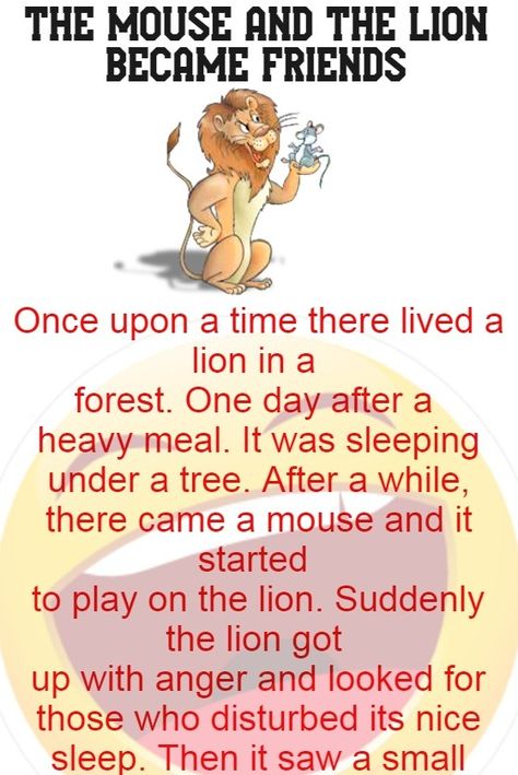 The mouse and the lion became friends – Funny Story – Brilliant Tricks A Lion And A Mouse Story, The Lion And The Mouse Story, Humorous Stories In English, Lion And Mouse Story, Lion And The Mouse Story, The Lion And The Mouse, Lion Story, Small Stories For Kids, Funny Stories For Kids