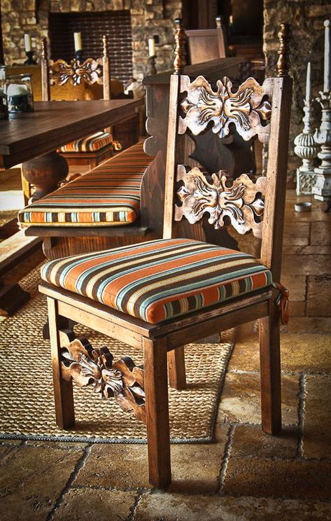 Hacienda Decor, Mexican Interior Design, Spanish Furniture, Mexican Interiors, Mexican Furniture, Spanish Decor, Mexican Home Decor, Mexican Home, Southwest Decor